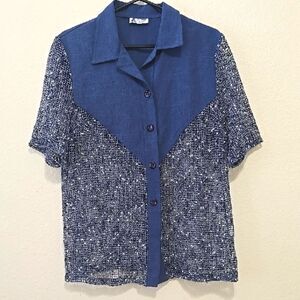 La Sirene Creation Paris Mesh Vintage Blouse